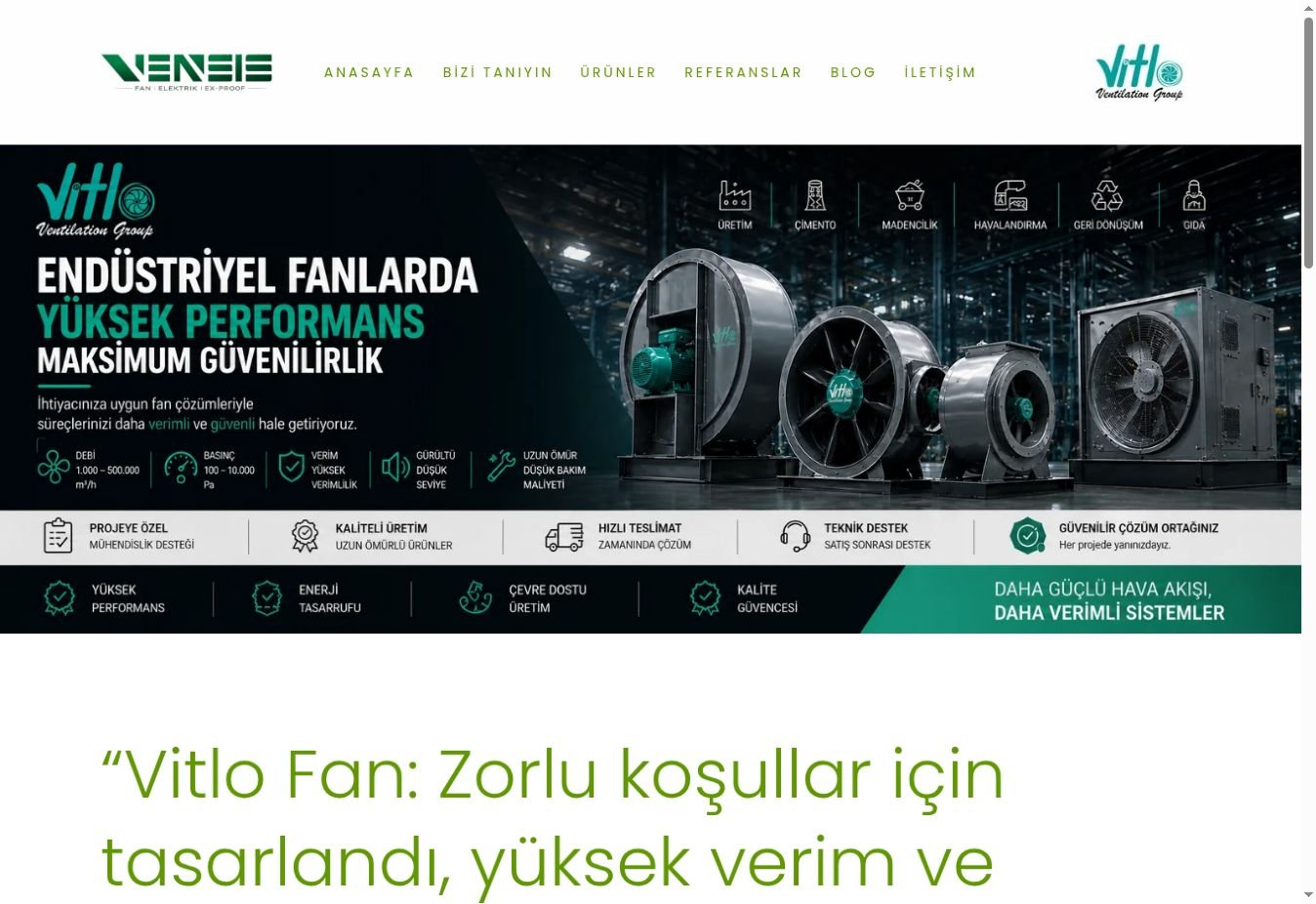 Vitlo ana sayfa görüntüsü